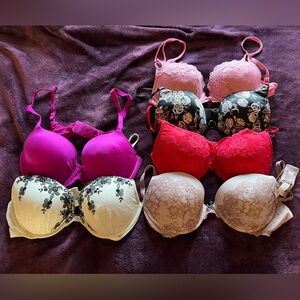 Lot of 6 Victorias Secret bras 36D 38C